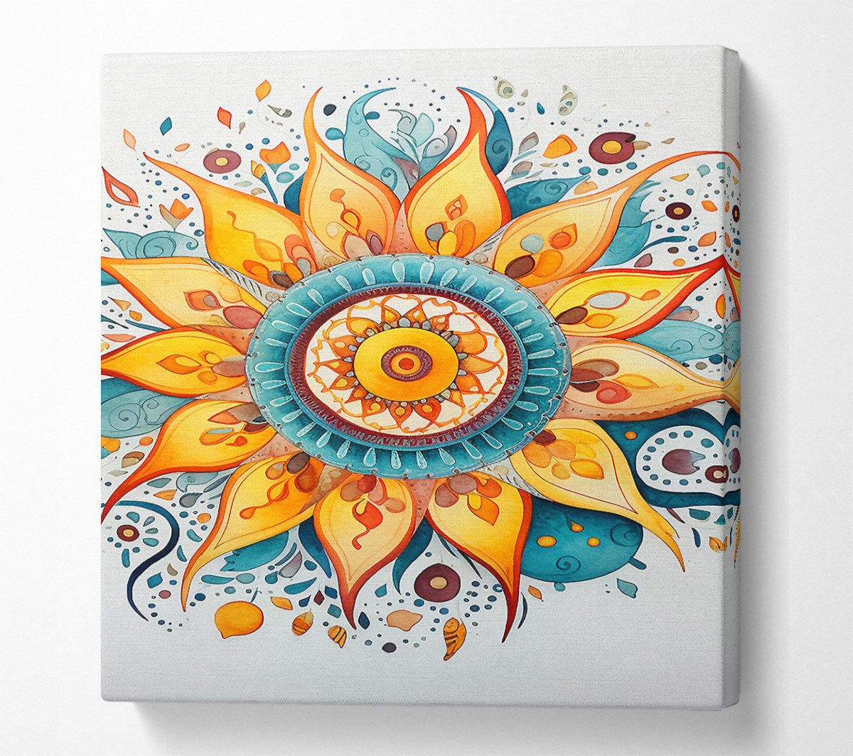 The Sun Pattern Canvas Wall Art