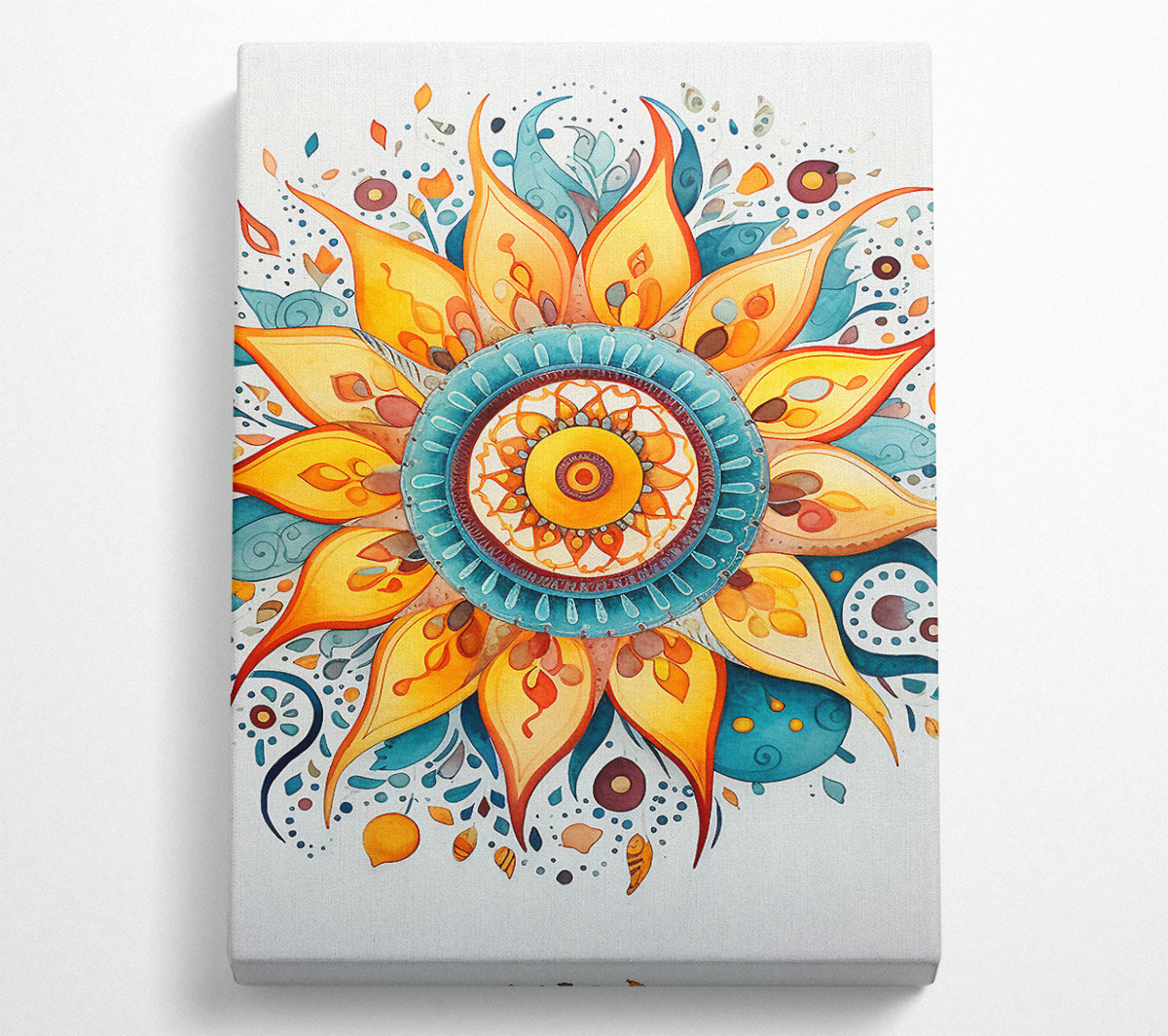 The Sun Pattern Canvas Wall Art