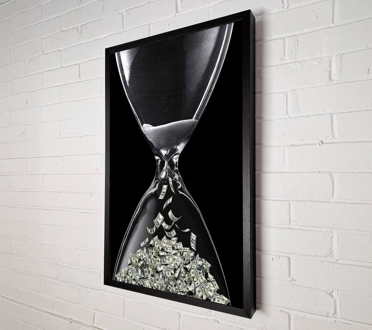 Timer Of Cash Canvas Wall Art