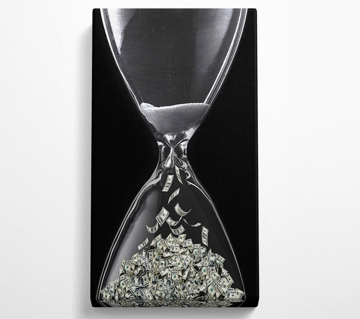 Timer Of Cash Canvas Wall Art