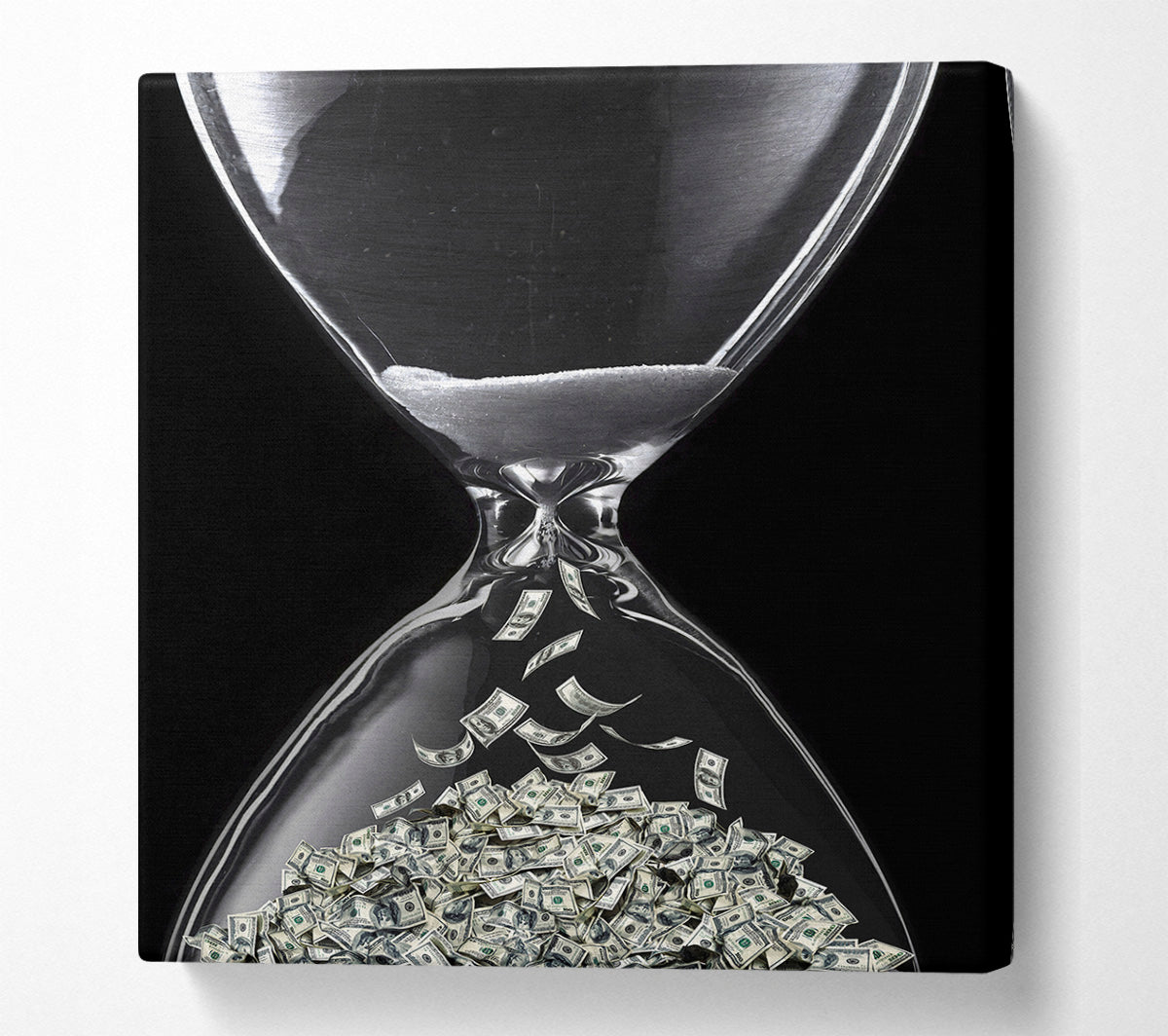 Timer Of Cash Canvas Wall Art