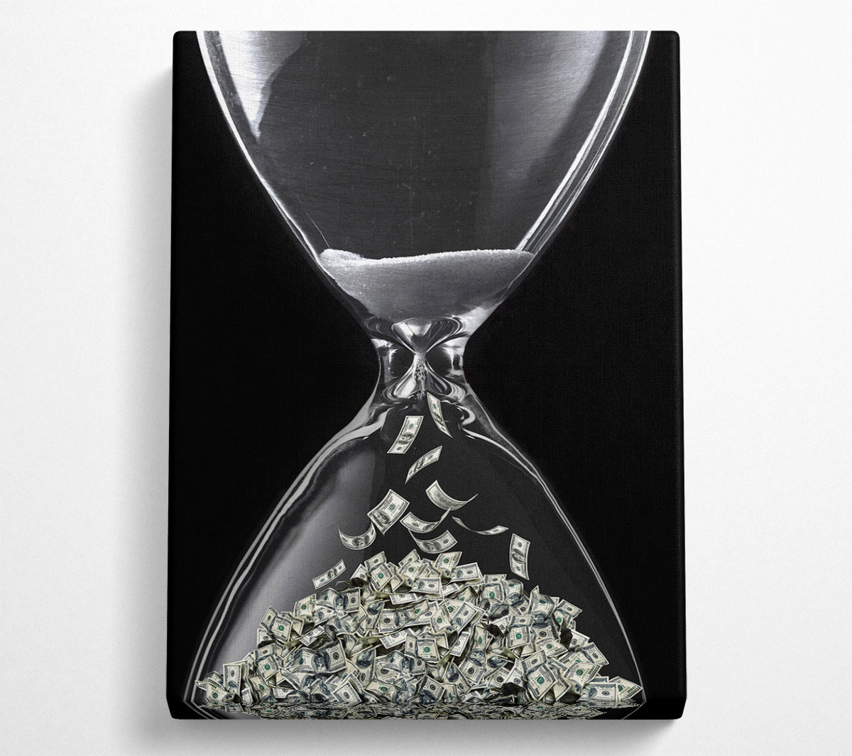 Timer Of Cash Canvas Wall Art