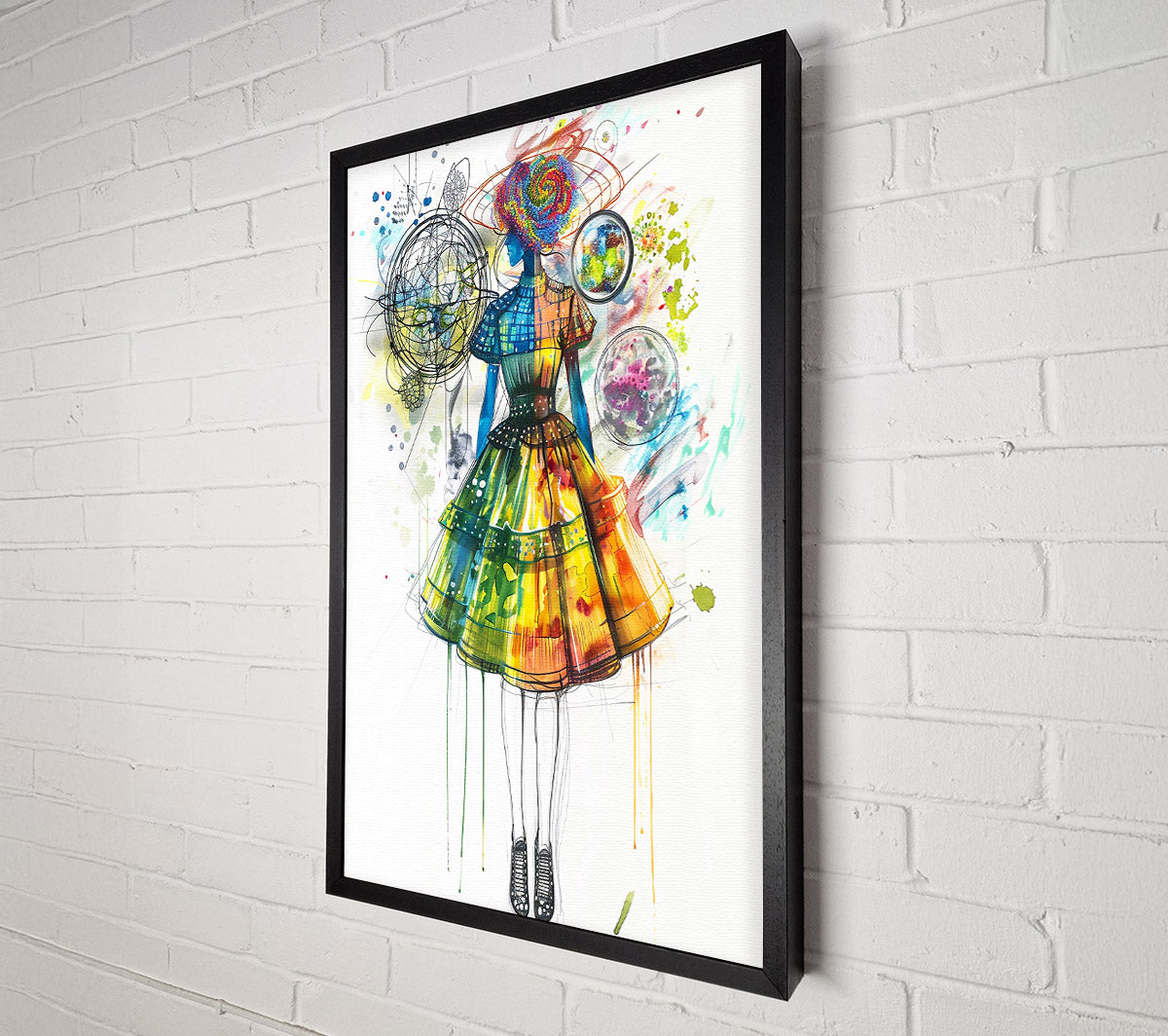 Yellow Daydream Dress Canvas Wall Art
