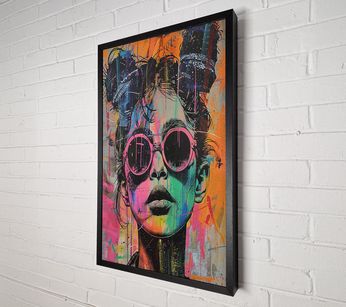 Pink Shades Embrace Canvas Wall Art