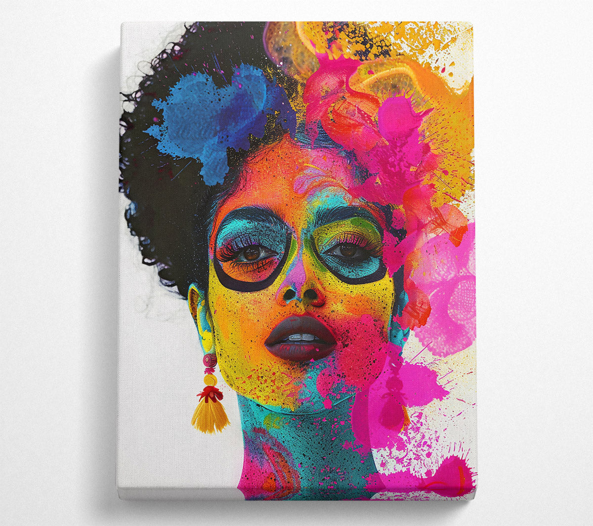Yellow Burst Of Color Canvas Wall Art