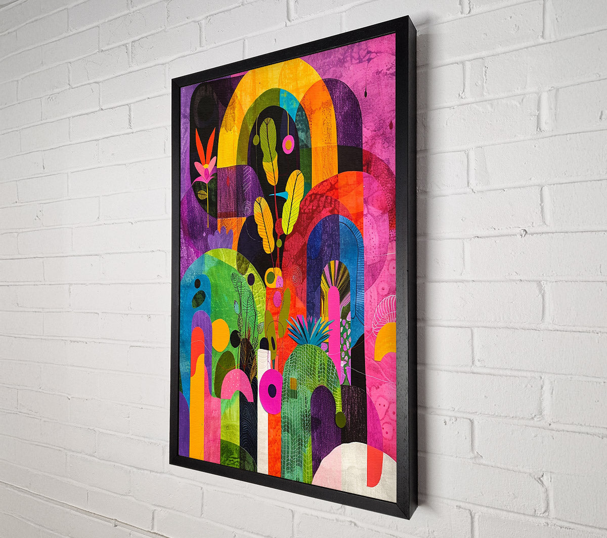 Purple Garden Dreamscape Canvas Wall Art