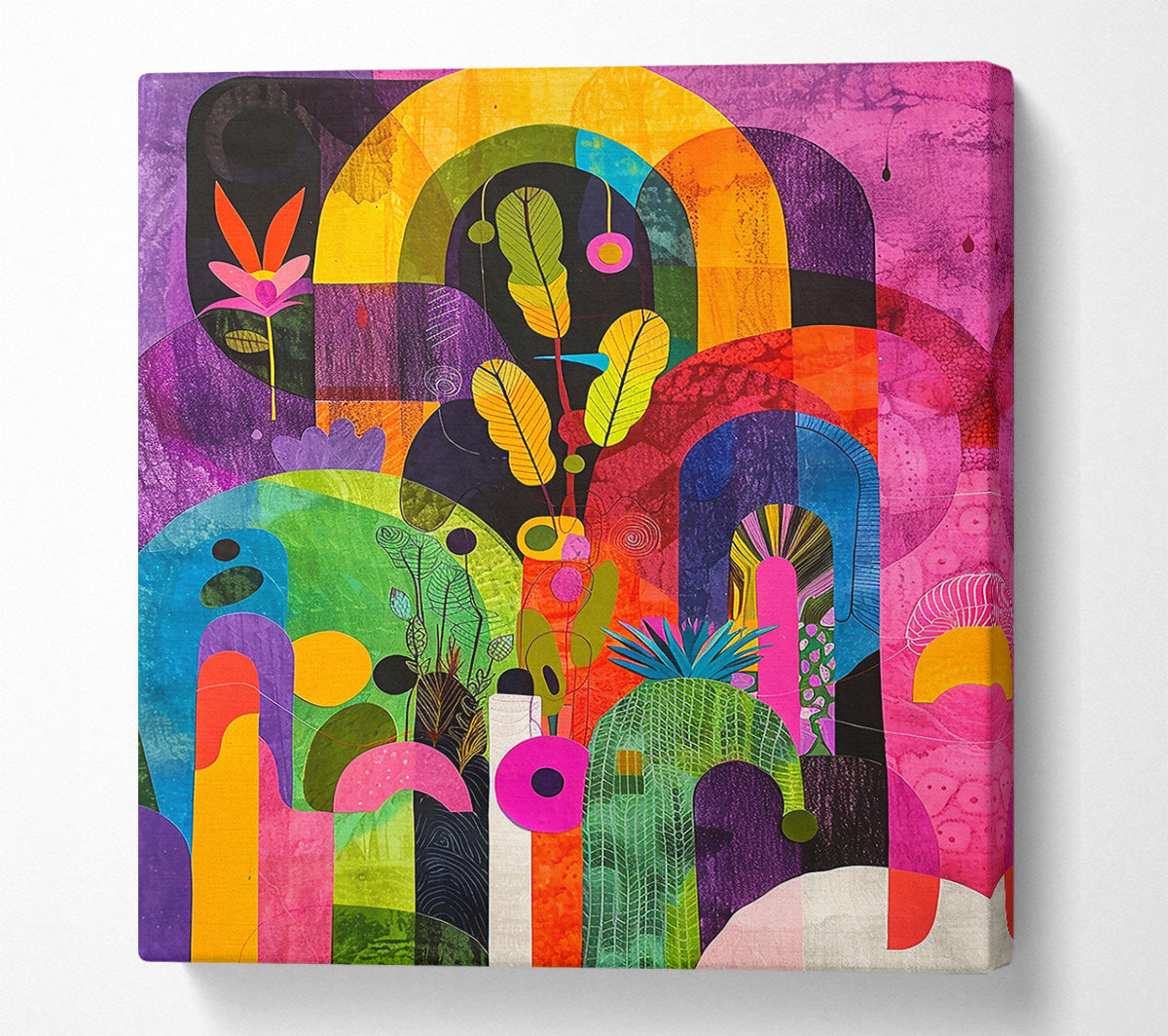 Purple Garden Dreamscape Canvas Wall Art
