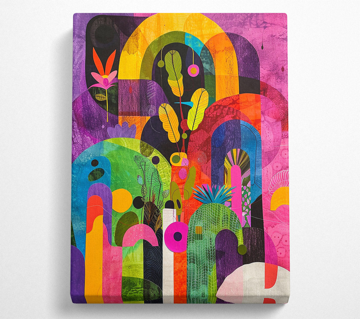 Purple Garden Dreamscape Canvas Wall Art