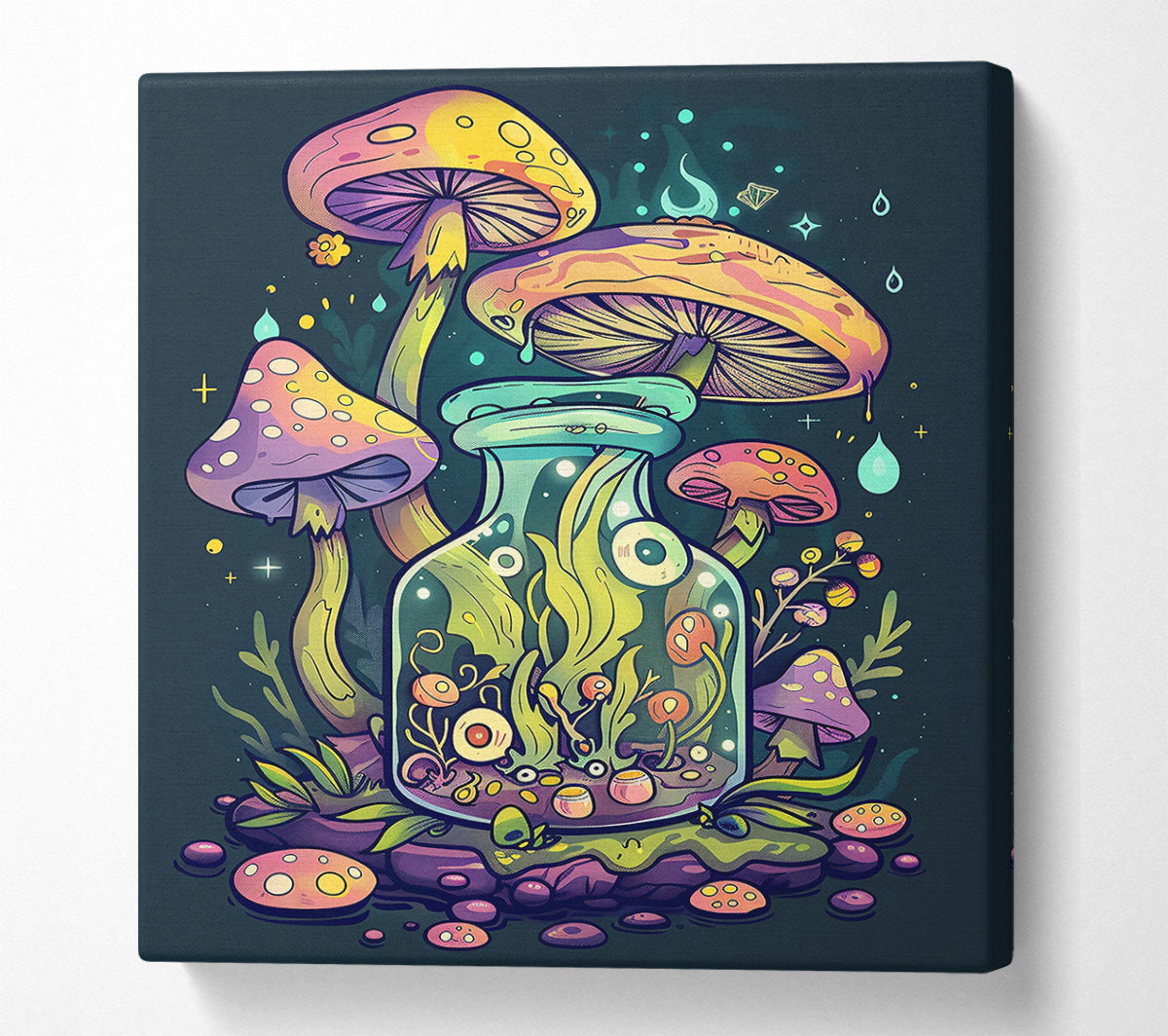 The Yellow Potion Bottle Canvas Wall Art