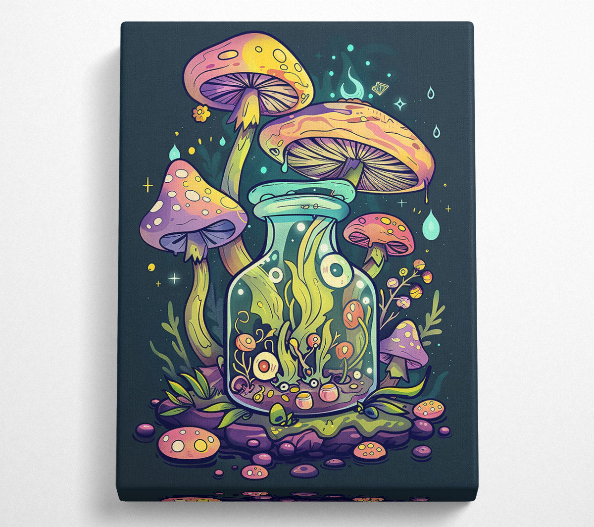 The Yellow Potion Bottle Canvas Wall Art