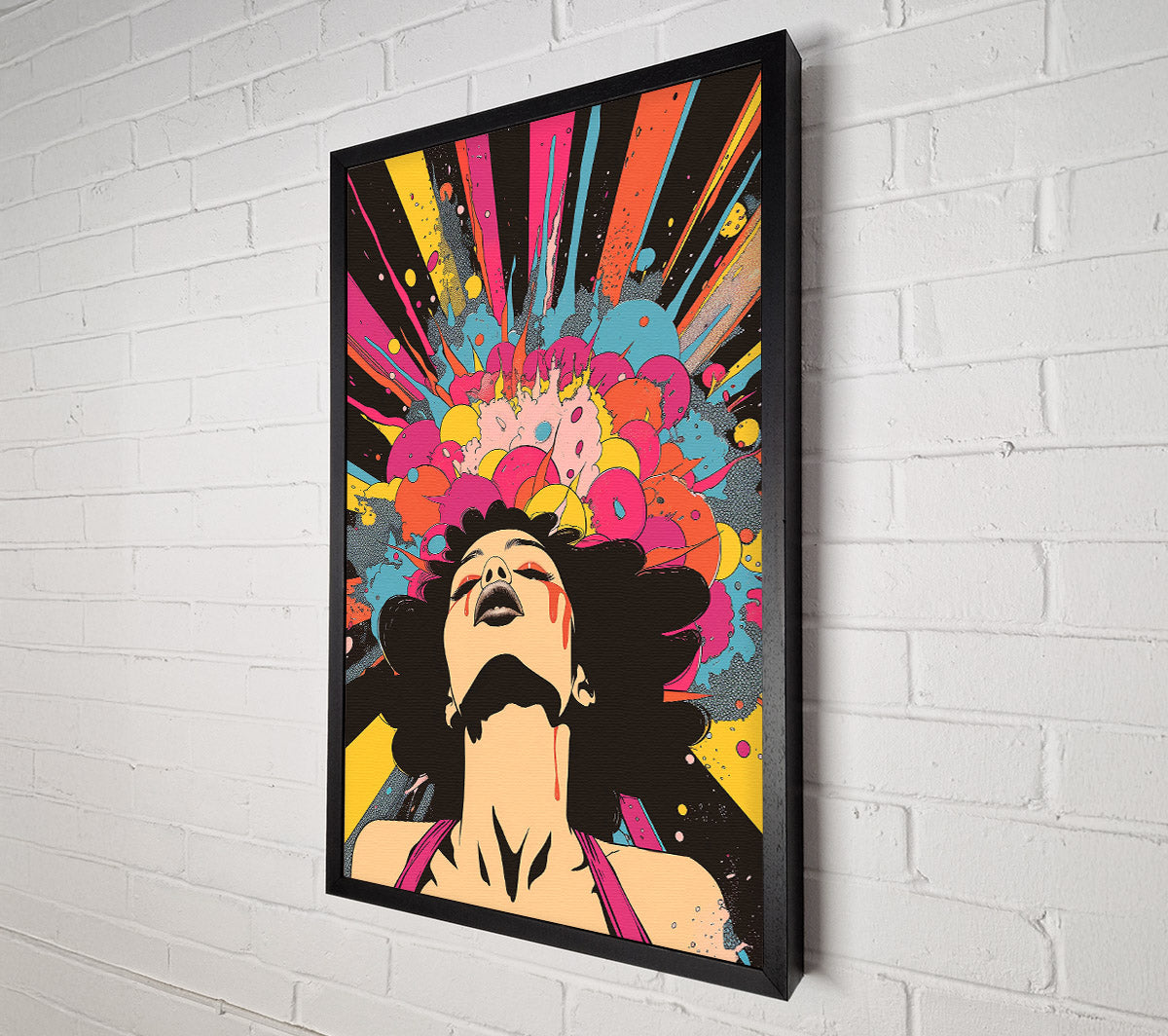 Pink Explosion Canvas Wall Art