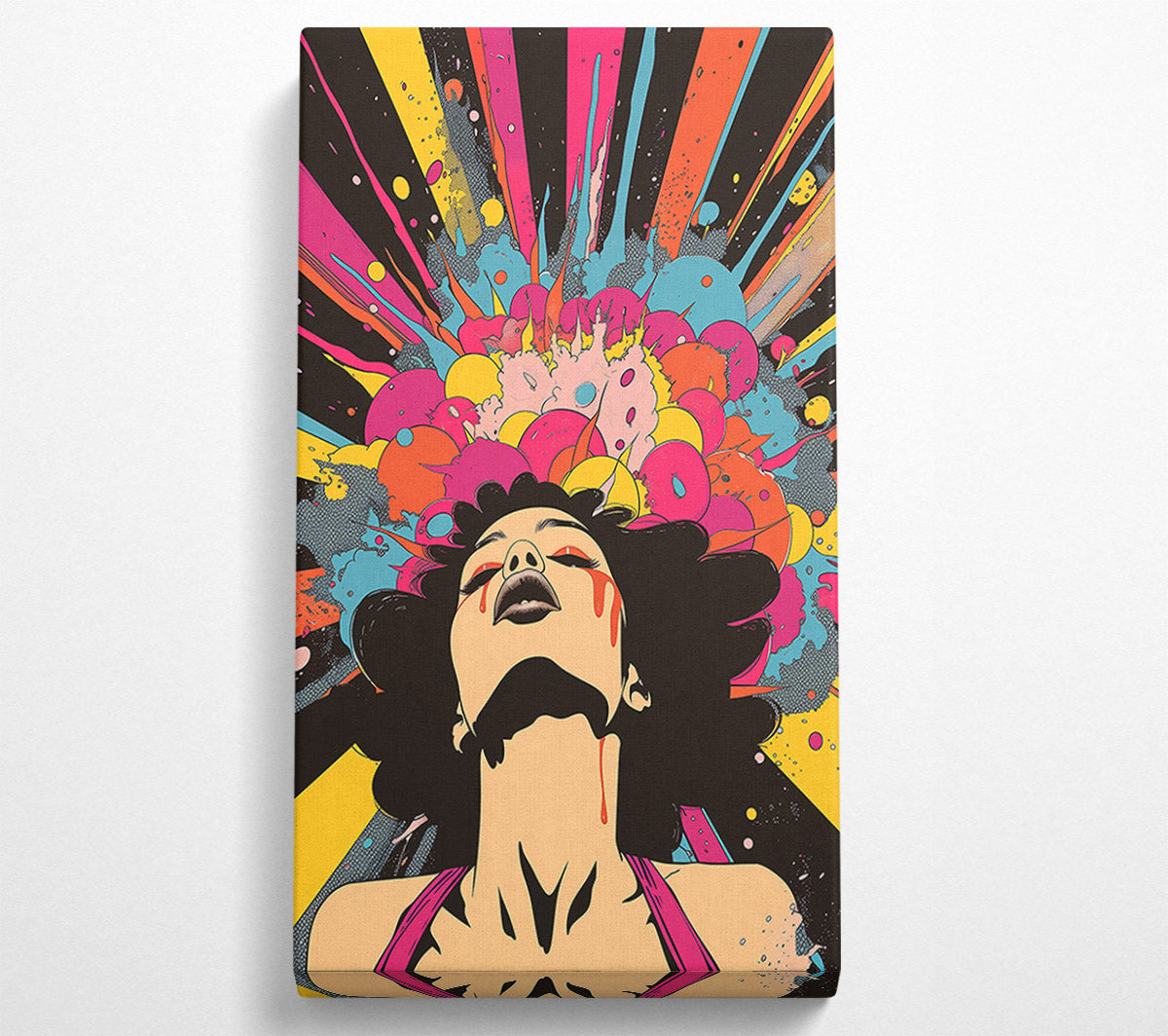 Pink Explosion Canvas Wall Art