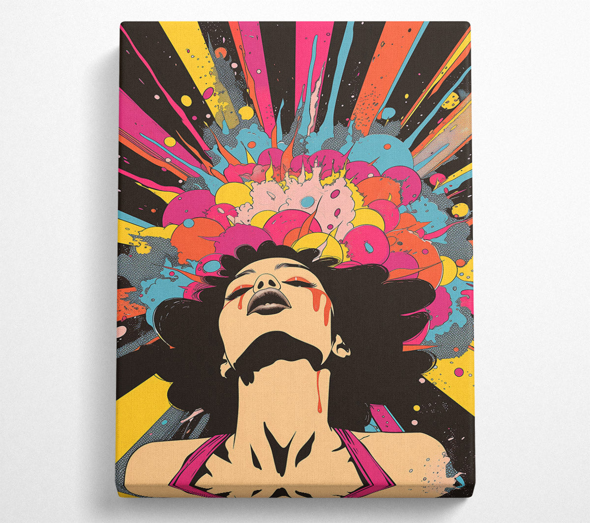 Pink Explosion Canvas Wall Art