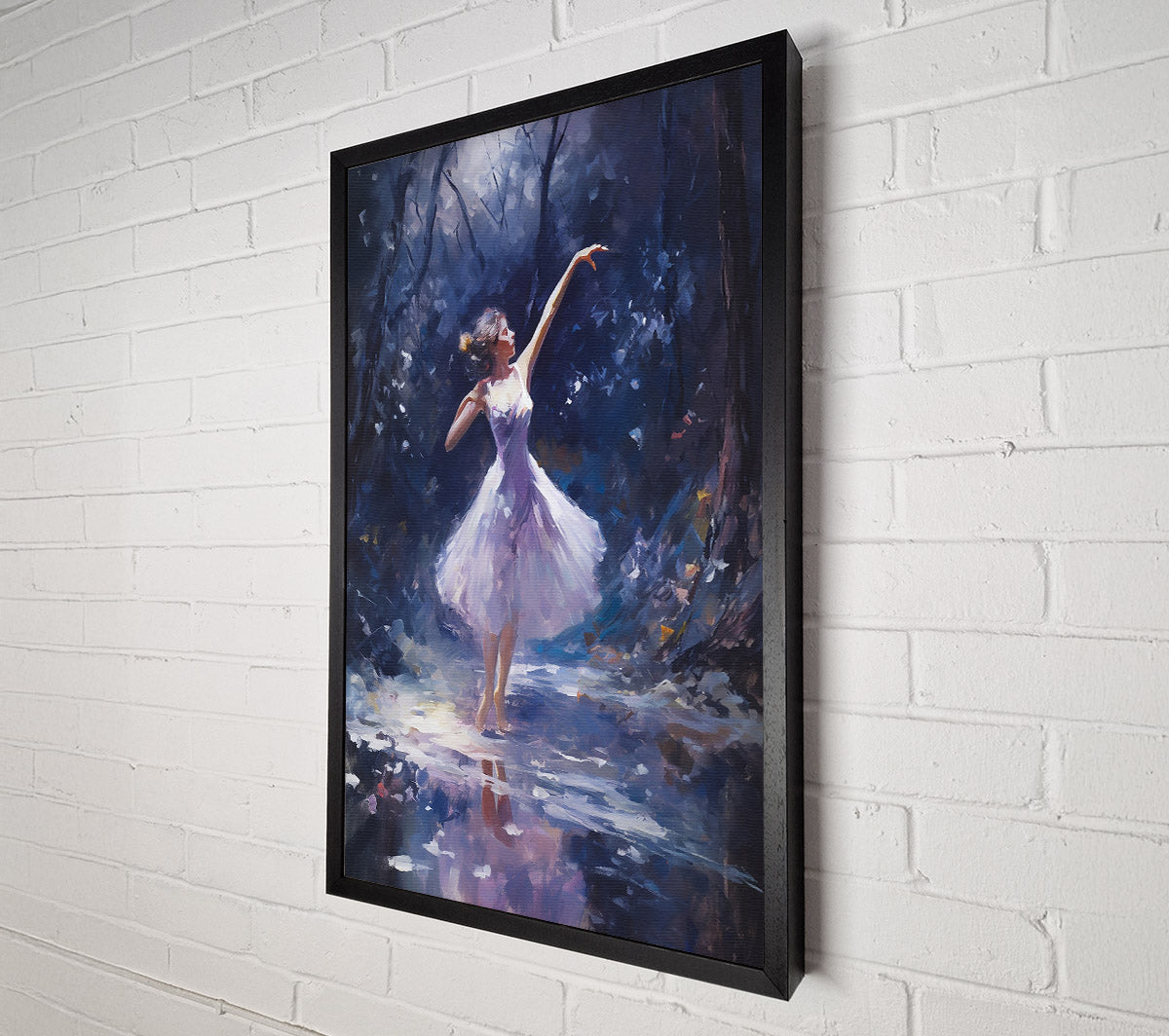 Purple Forest Ballerina Canvas Wall Art