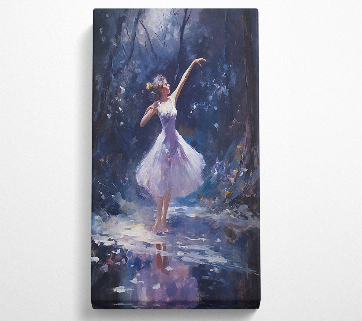 Purple Forest Ballerina Canvas Wall Art
