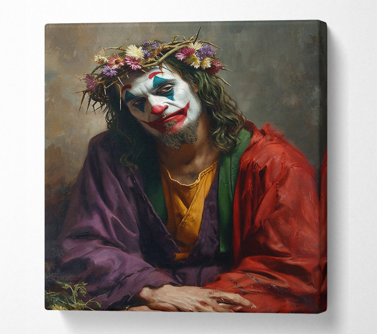 Purple Crown Of Thorns Canvas Print