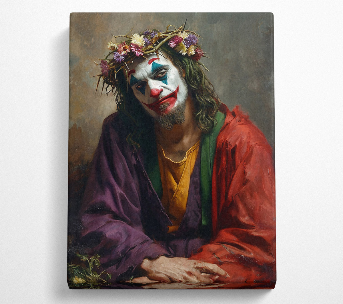 Purple Crown Of Thorns Canvas Print