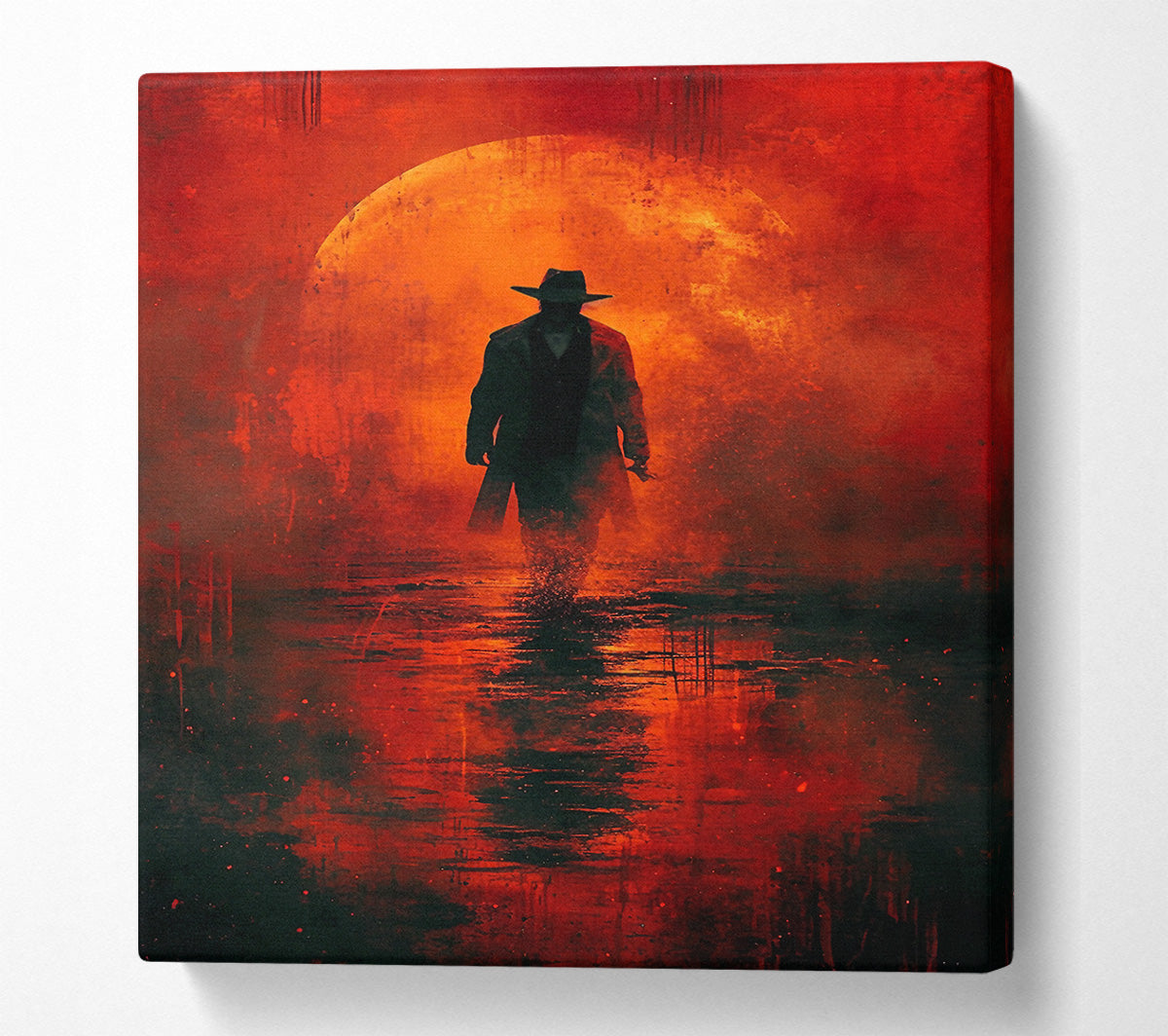 Walking To The Sun Canvas Wall Art