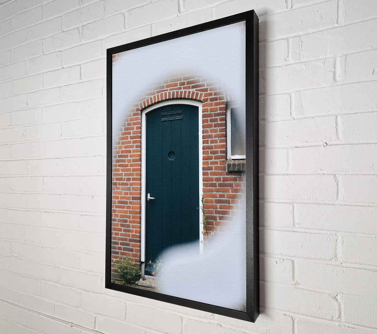 The Green Doorway Canvas Wall Art