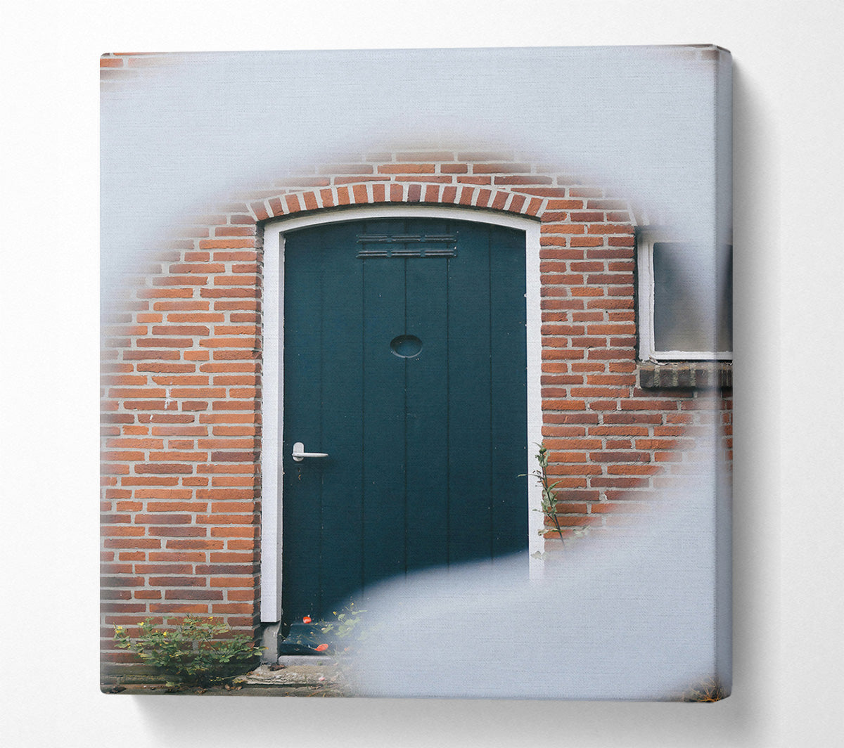 The Green Doorway Canvas Wall Art