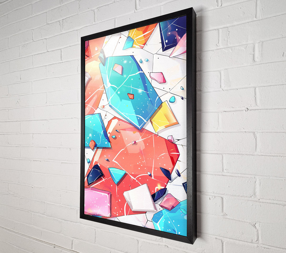 Red Gemstone Dreamscape Canvas Wall Art