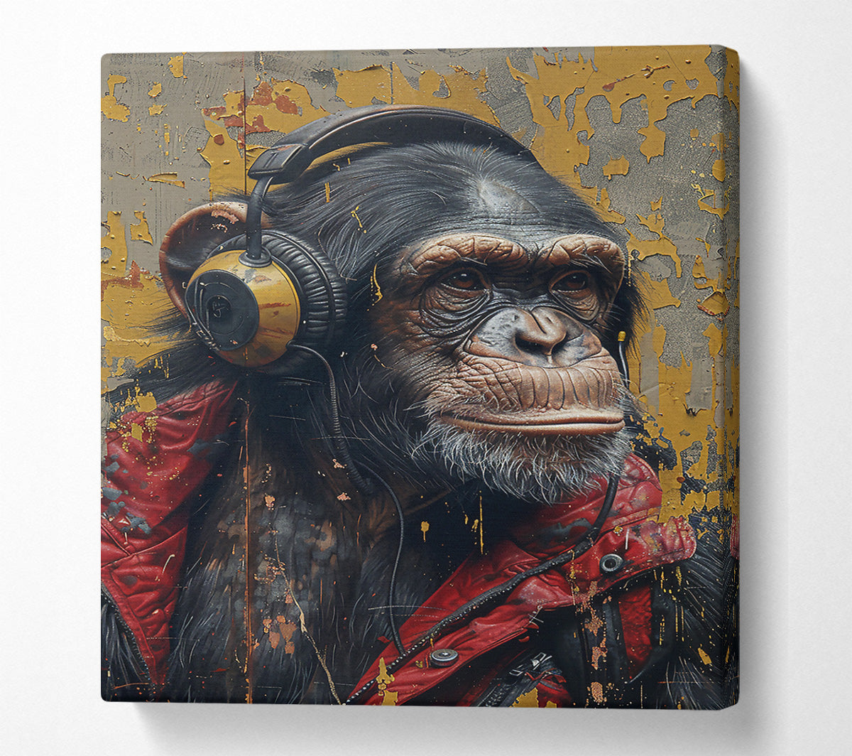 The Yellow Listener Canvas Wall Art