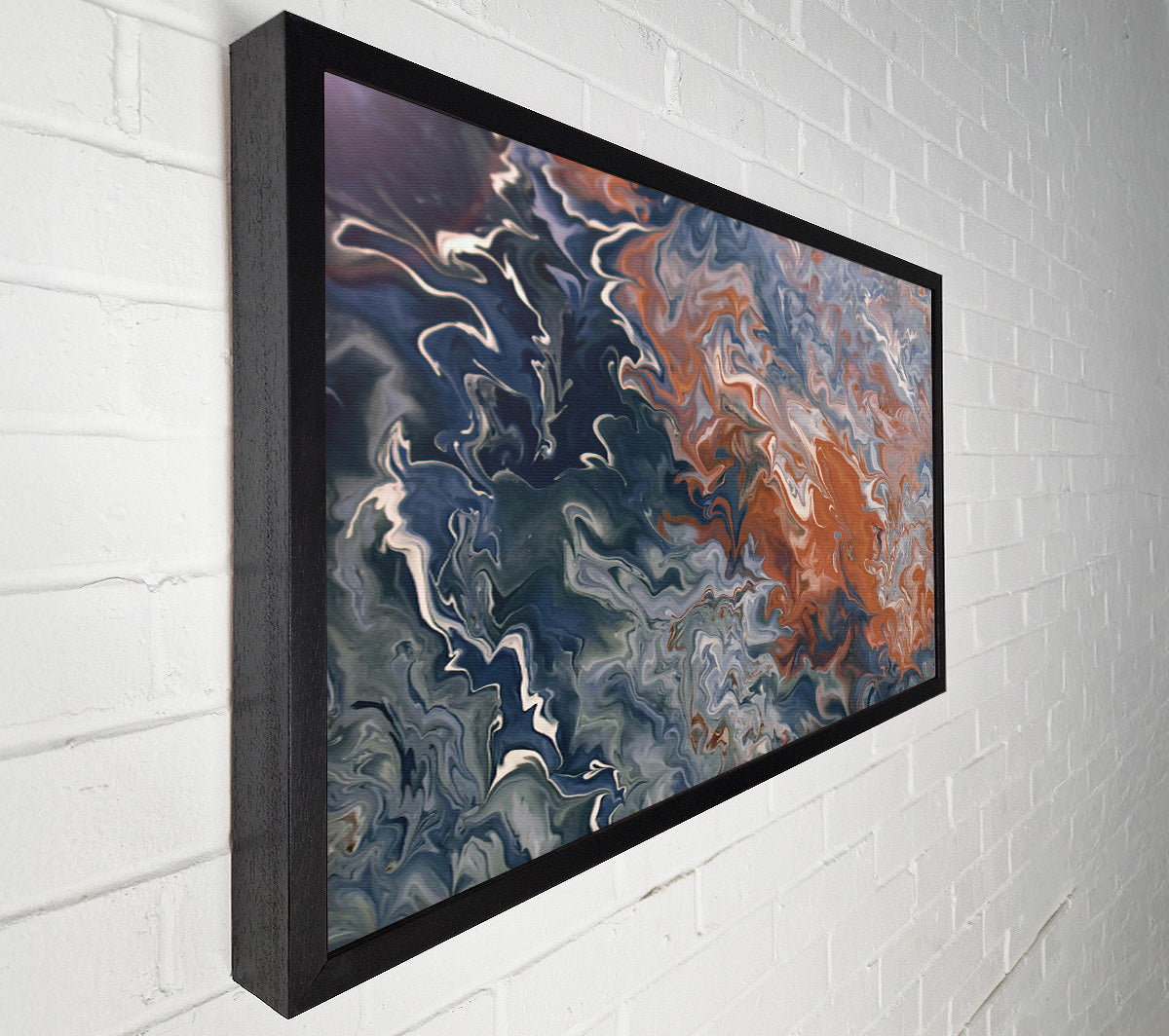 Russet Swirling Dreams Canvas Wall Art