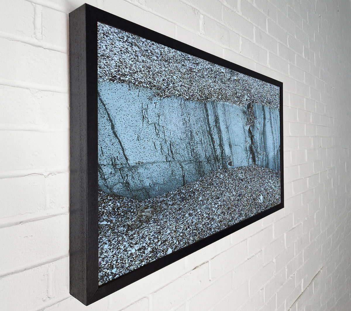 The Blue Strata Canvas Wall Art