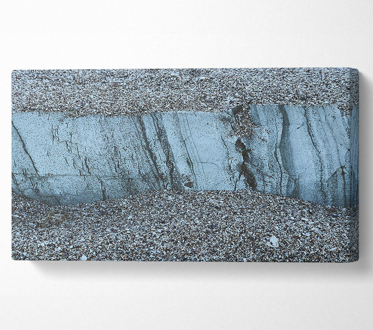 The Blue Strata Canvas Wall Art