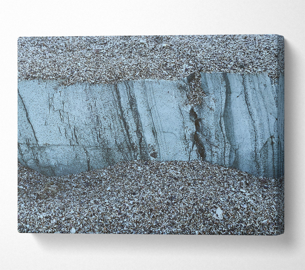 The Blue Strata Canvas Wall Art