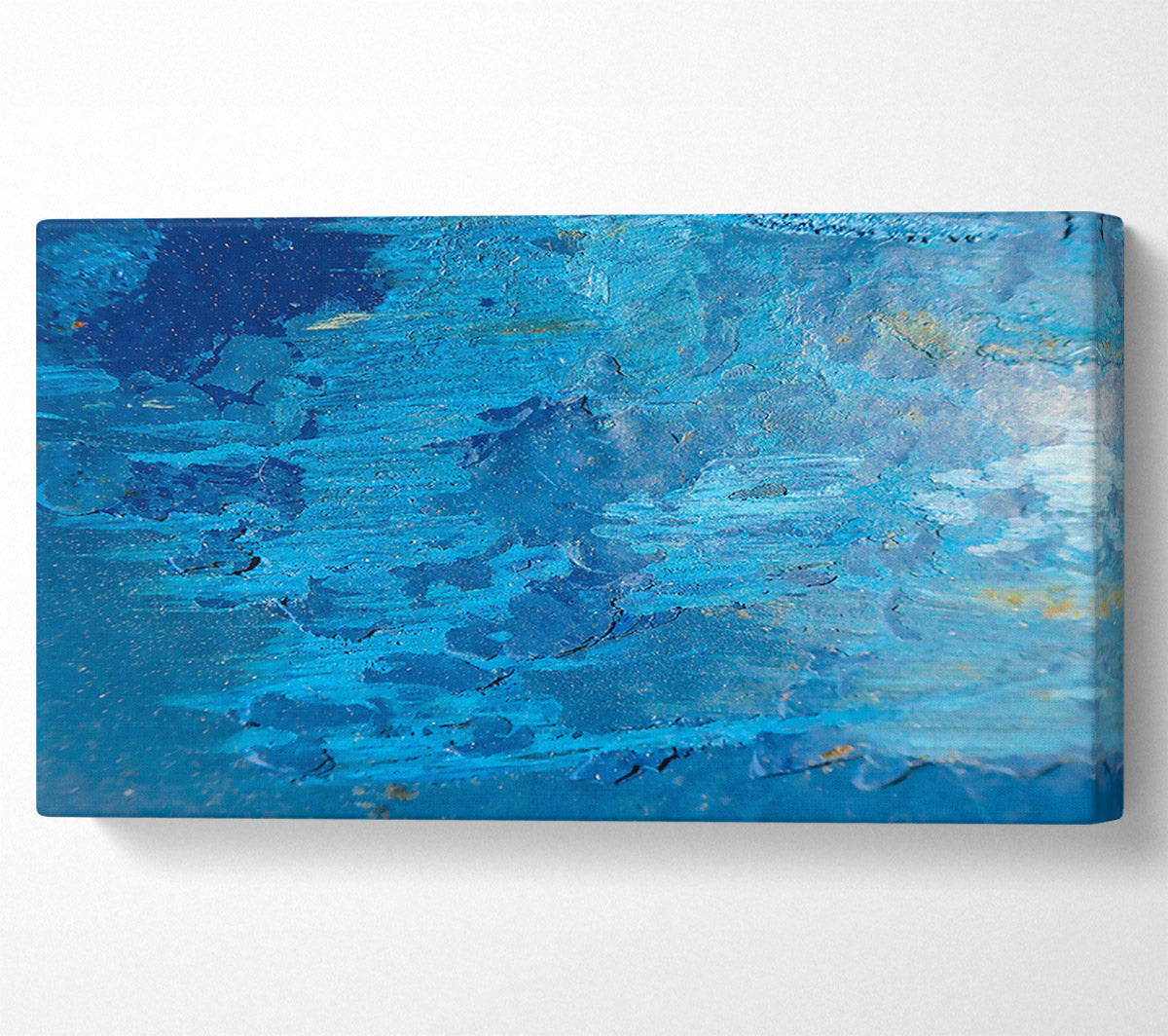 Azure Abstract Texture Canvas Art