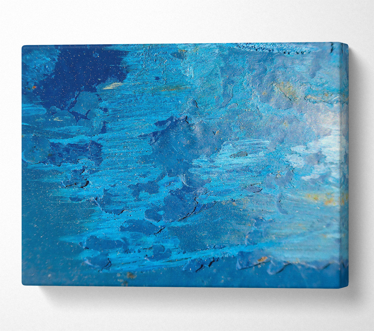 Azure Abstract Texture Canvas Art