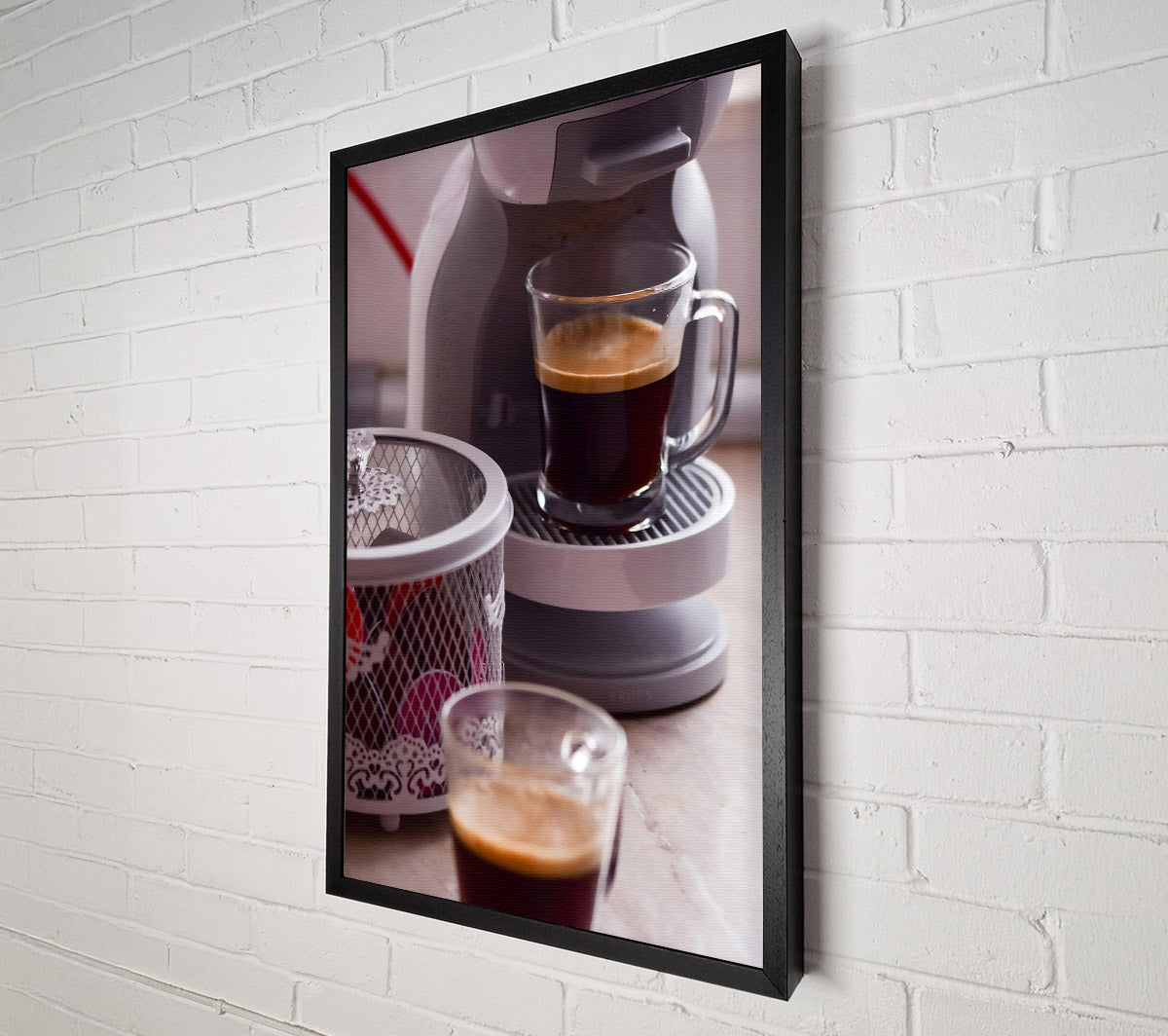 Brown Coffee Ritual Canvas Art