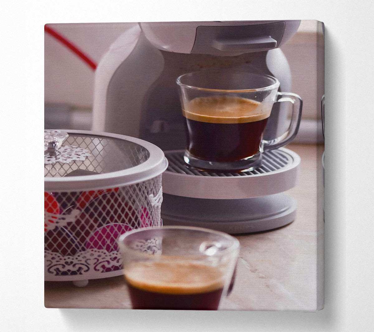 Brown Coffee Ritual Canvas Art