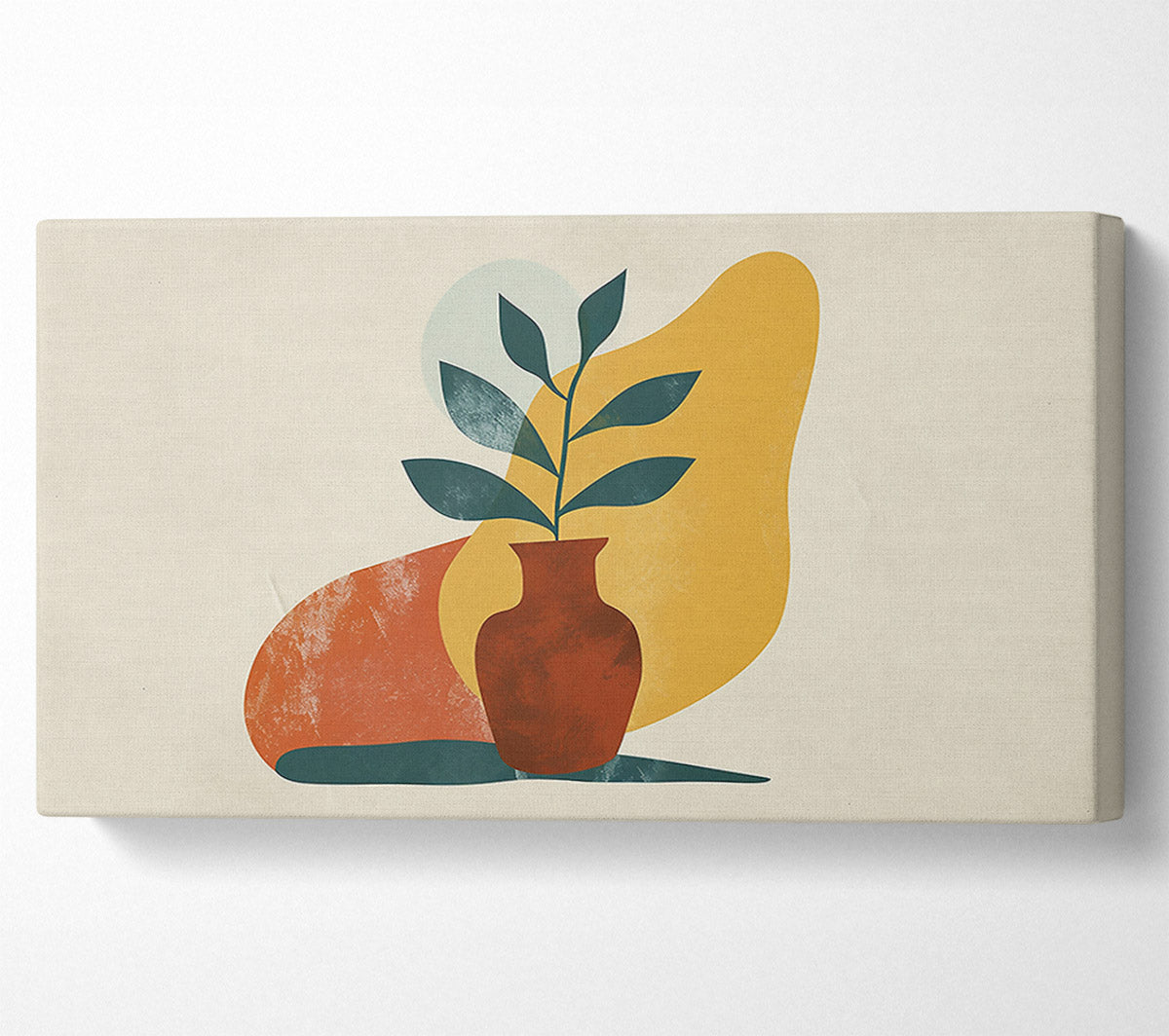 Yellow Plant Bloom Canvas Wall Art