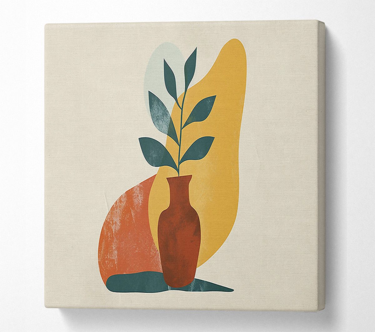 Yellow Plant Bloom Canvas Wall Art