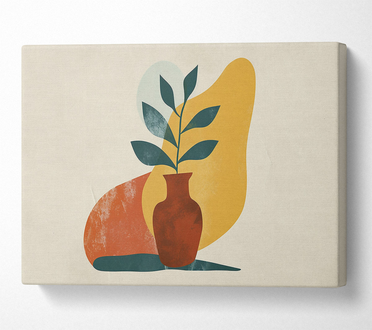 Yellow Plant Bloom Canvas Wall Art