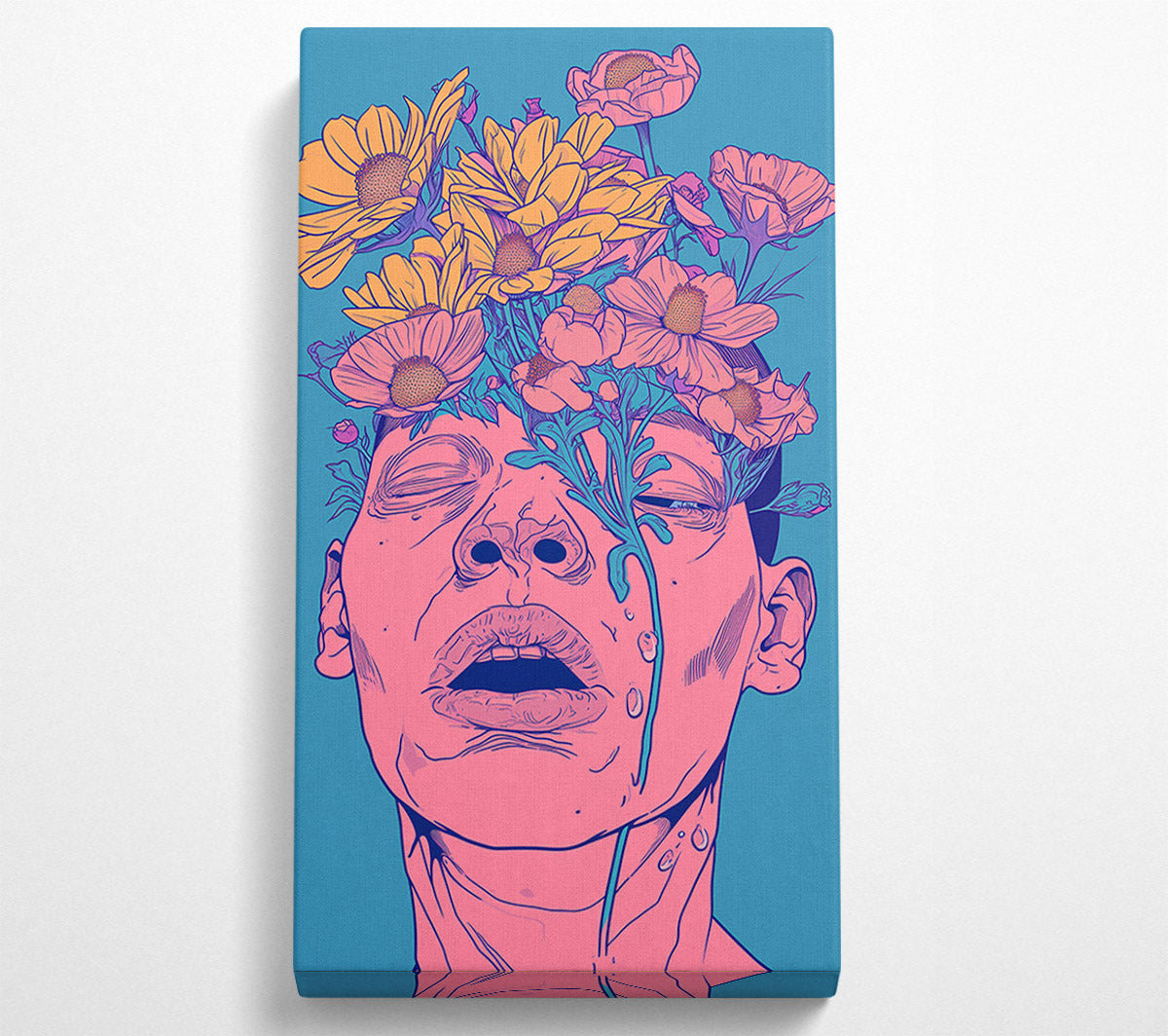 Zombie Flowers Canvas Wall Art