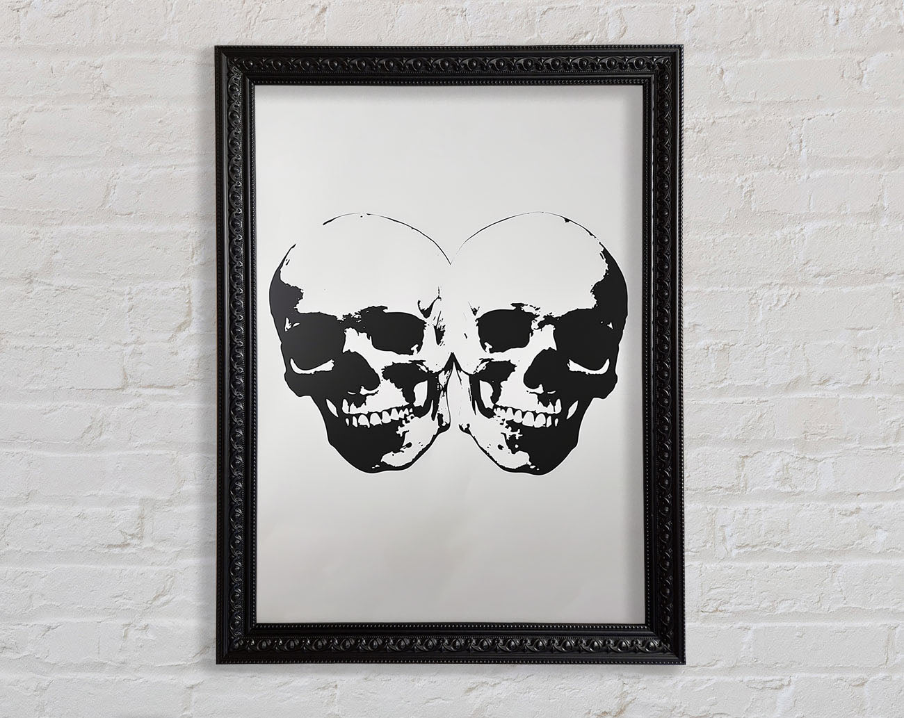 2 Smiling Skulls Framed Print