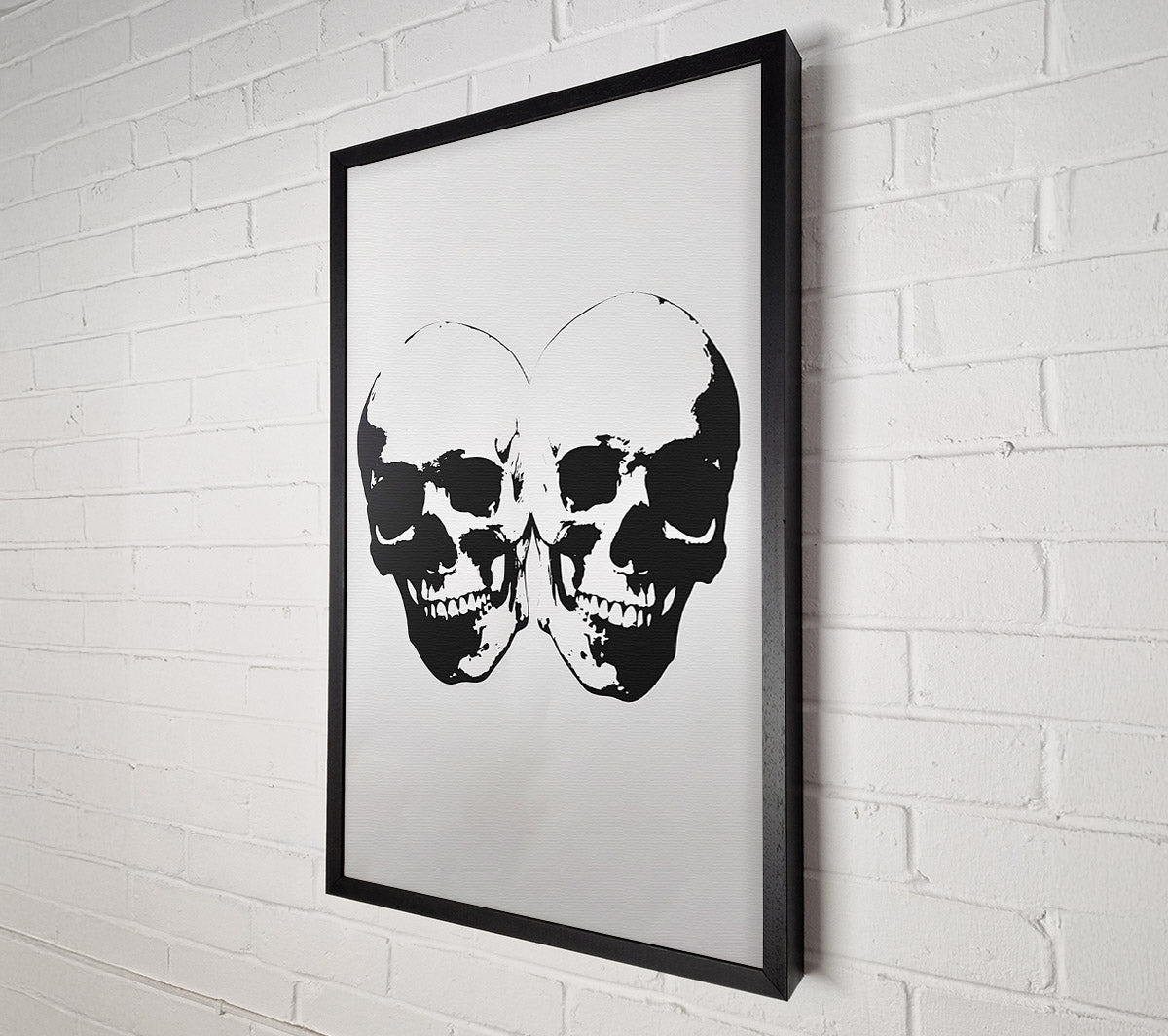 2 Smiling Skulls Canvas Art