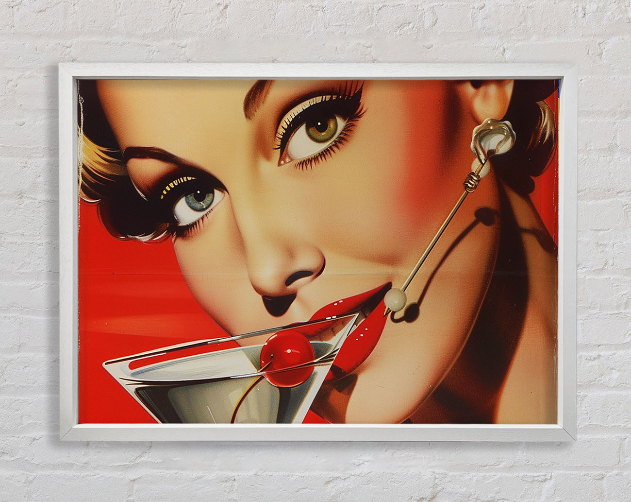 1950S Happy Hour Cocktail Framed Print