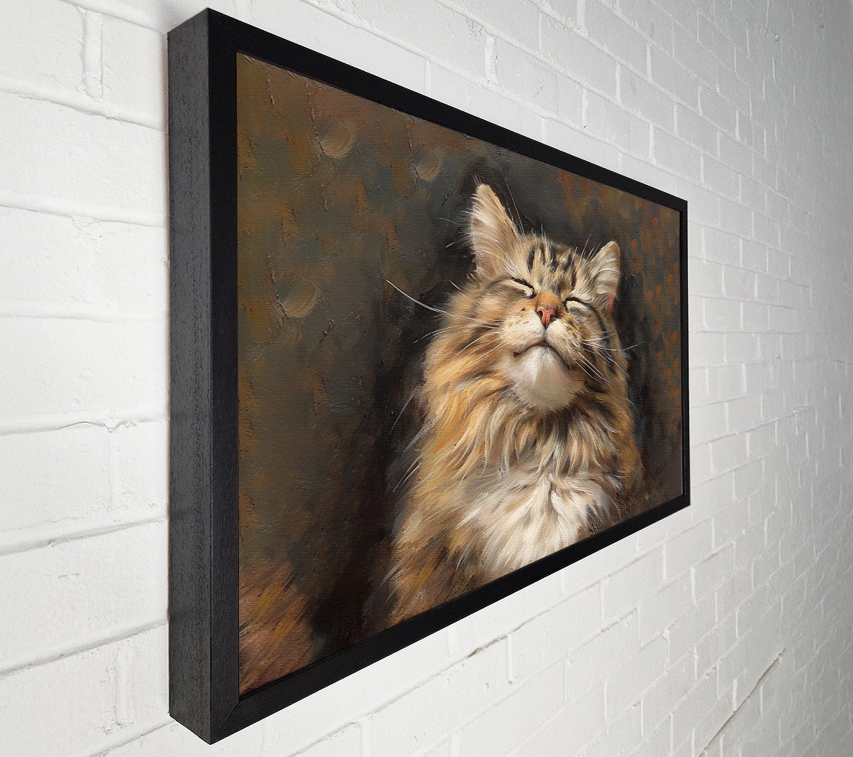 A Happy Cat Canvas Wall Art