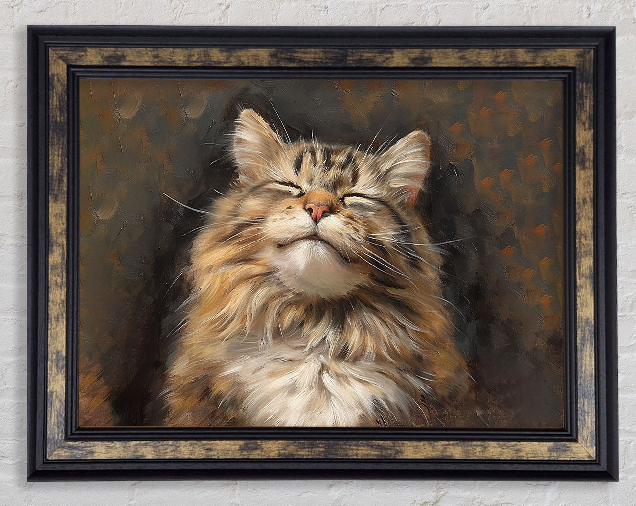 A Happy Cat Framed Print