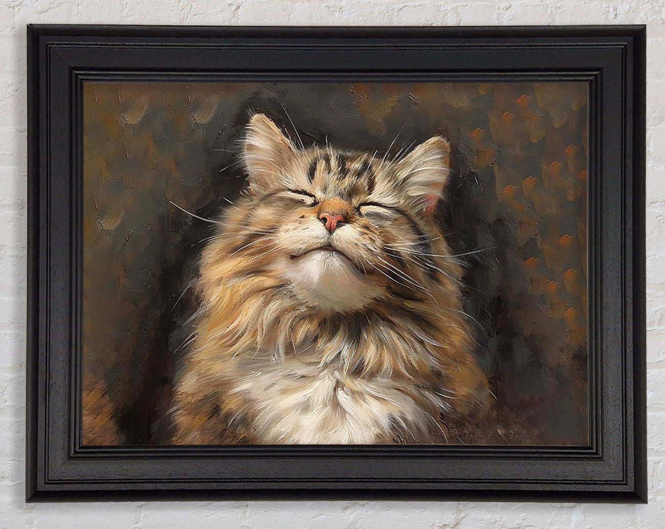 A Happy Cat Framed Print