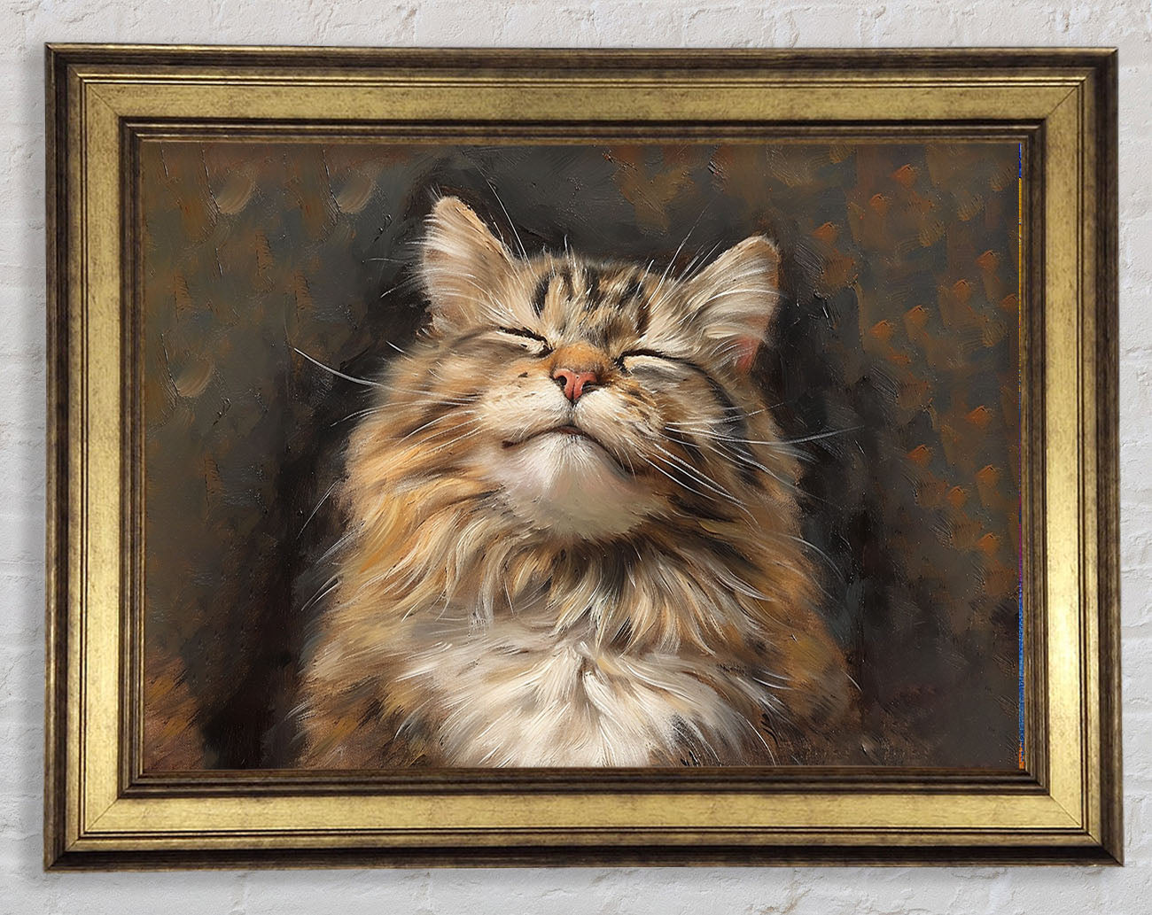 A Happy Cat Framed Print