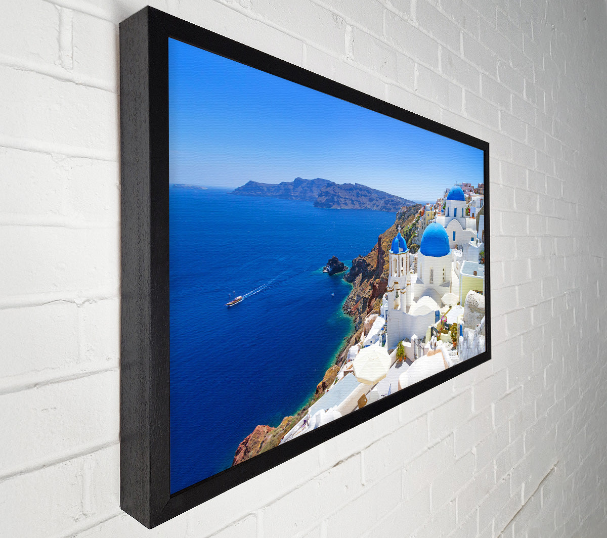 A Lovely View Of Greece Canvas Wall Art