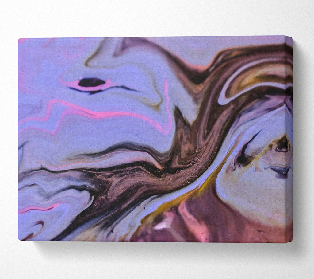 Purple Swirling Dreams Canvas Wall Art
