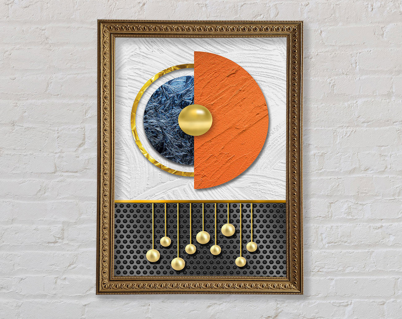 Abstract Circle Framed Print