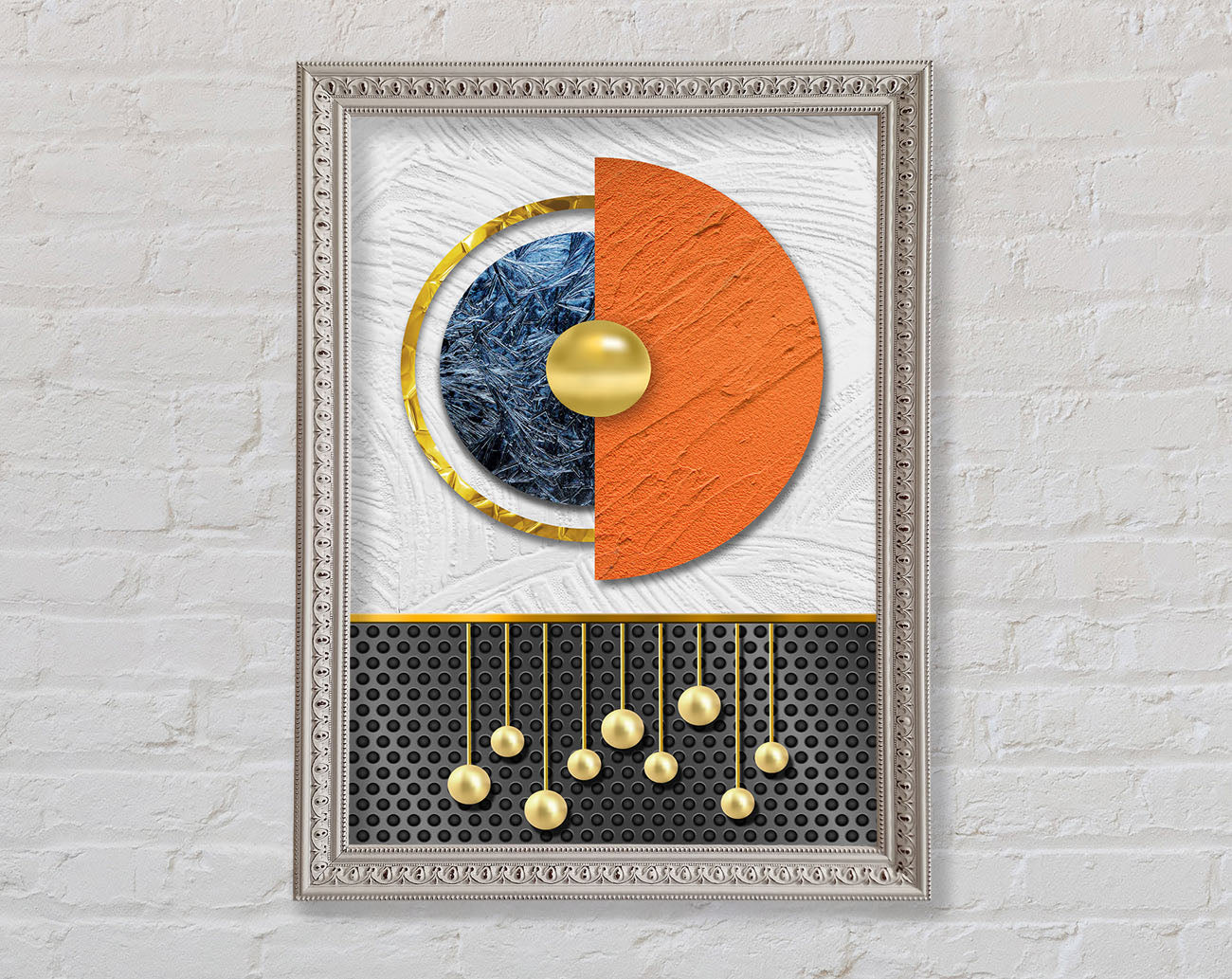 Abstract Circle Framed Print