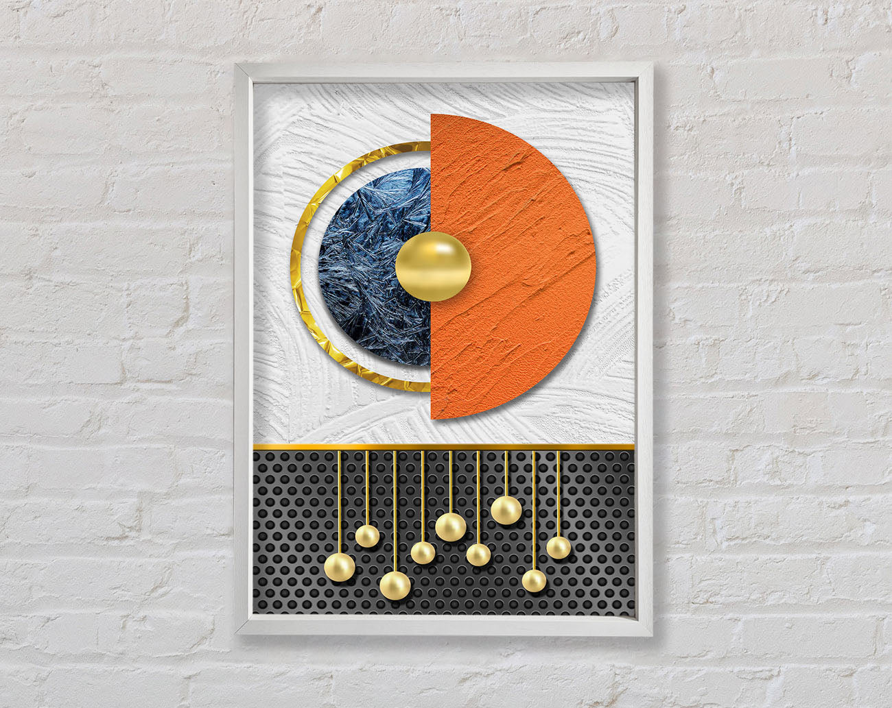 Abstract Circle Framed Print